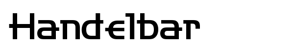 Handelbar font
