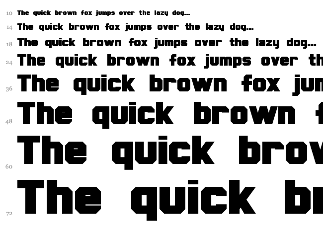 Hauser font waterfall