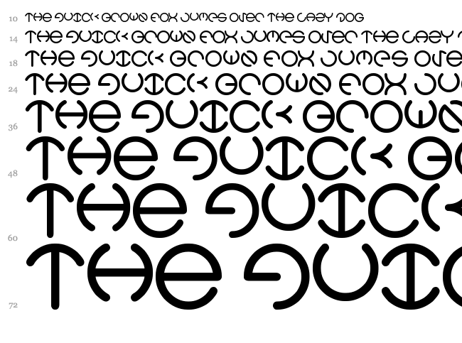 Heather Thomas font waterfall
