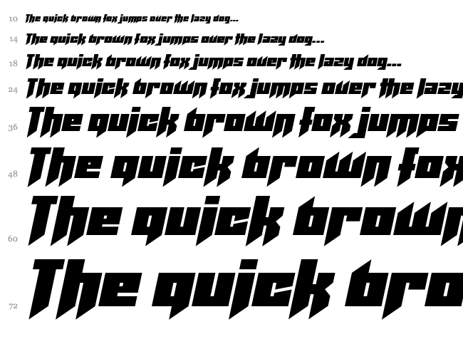 Helicopta font waterfall