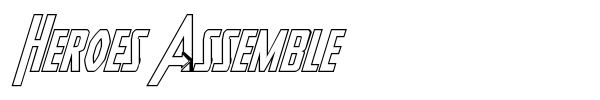 Heroes Assemble font