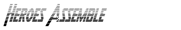Heroes Assemble font preview