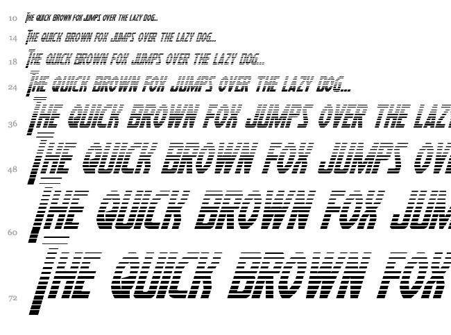 Heroes Assemble font waterfall
