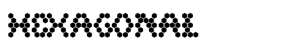 Hexagonal font