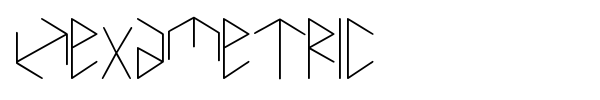 Hexametric font