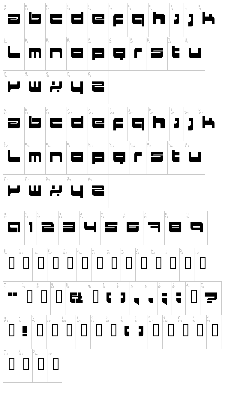 HKI Metropol + Nightlife font map