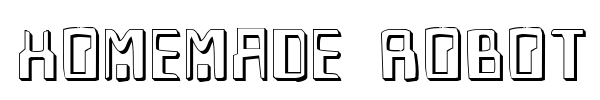 Homemade Robot font