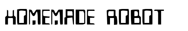 Homemade Robot font preview