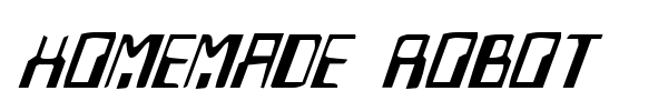 Homemade Robot font preview