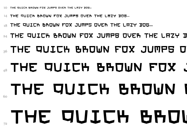 HTML5 Values font waterfall