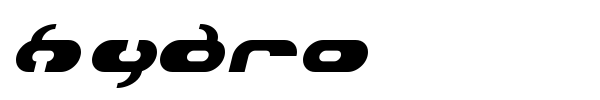 Hydro font