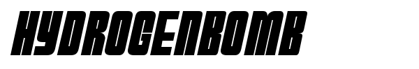 HydrogenBomb font