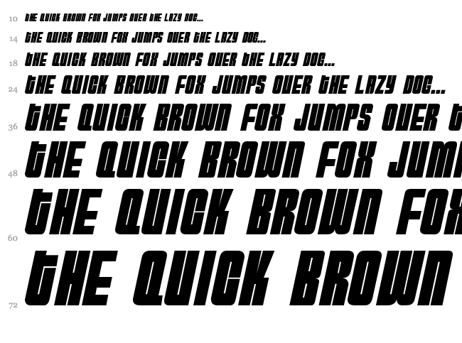 HydrogenBomb font waterfall
