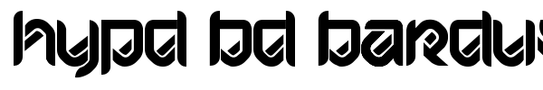 HYPD BD Bardust Remix font