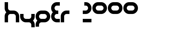 Hyper 2000 font