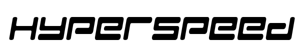Hyperspeed font