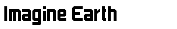 Imagine Earth font