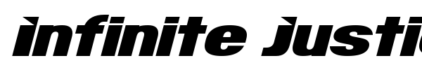 Infinite Justice font preview
