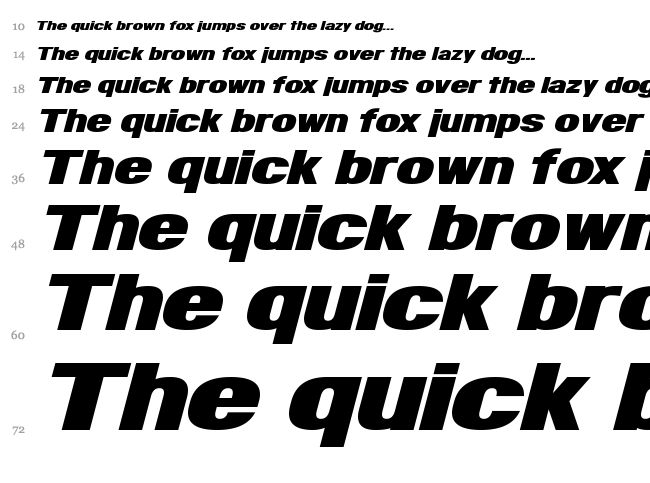 Infinite Justice font waterfall