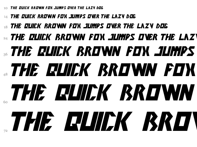Inovation font waterfall