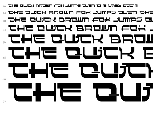 Insert font waterfall