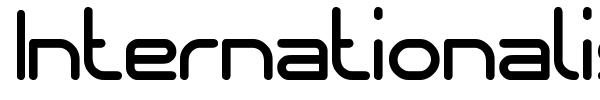 Internationalist font