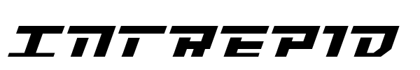 Intrepid font