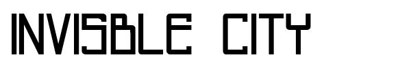 Invisble City font