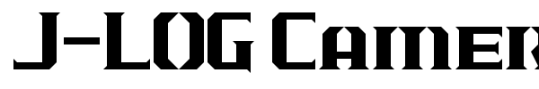 J-LOG Cameron Edge font