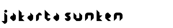 Jakarta Sunken font