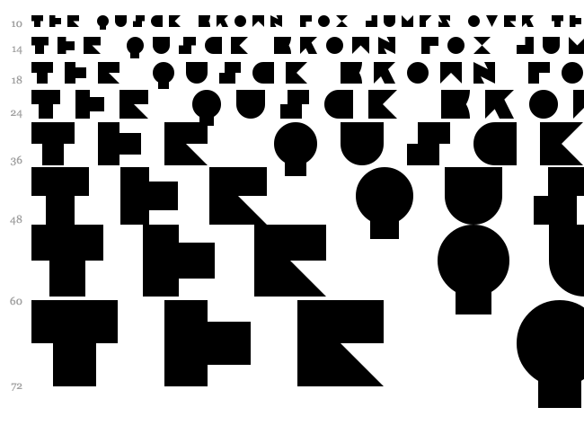 Jamstone font waterfall