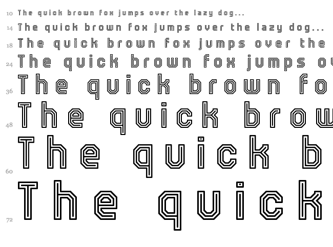 JD Talk font waterfall