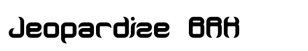 Jeopardize BRK font