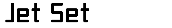 Jet Set font