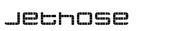 Jethose font