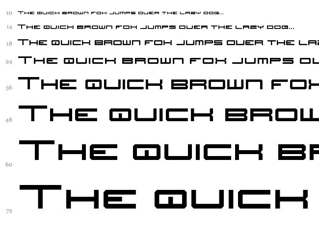 JH Titles font waterfall