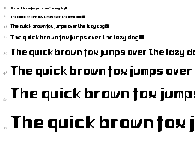 Jocoba font waterfall