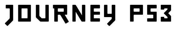Journey PS3 font