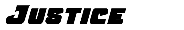 Justice font