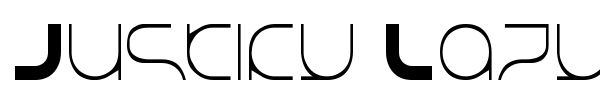 Justify Lazy font