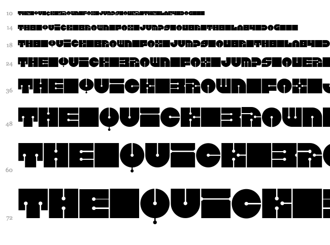 Keel font waterfall