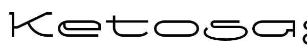 Ketosag font preview