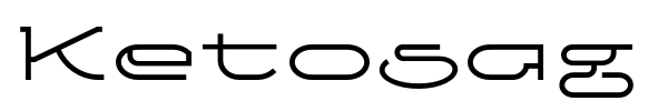 Ketosag font preview