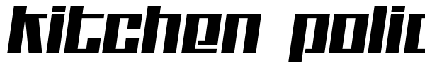 Kitchen Police font