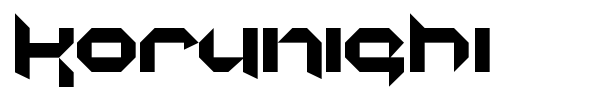 Korunishi font