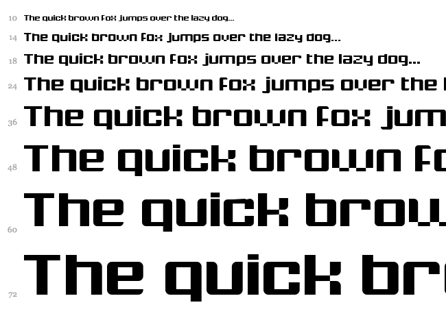Krunch font waterfall