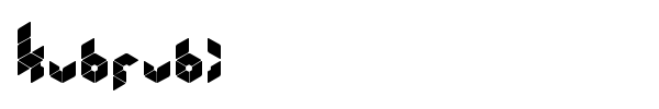 Kubrubi font