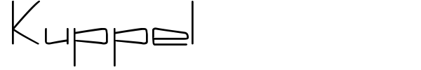 Kuppel font preview