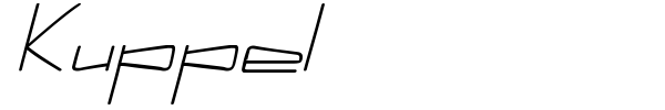 Kuppel font preview