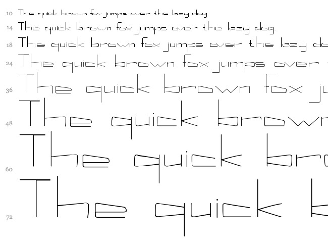 Kuppel font waterfall